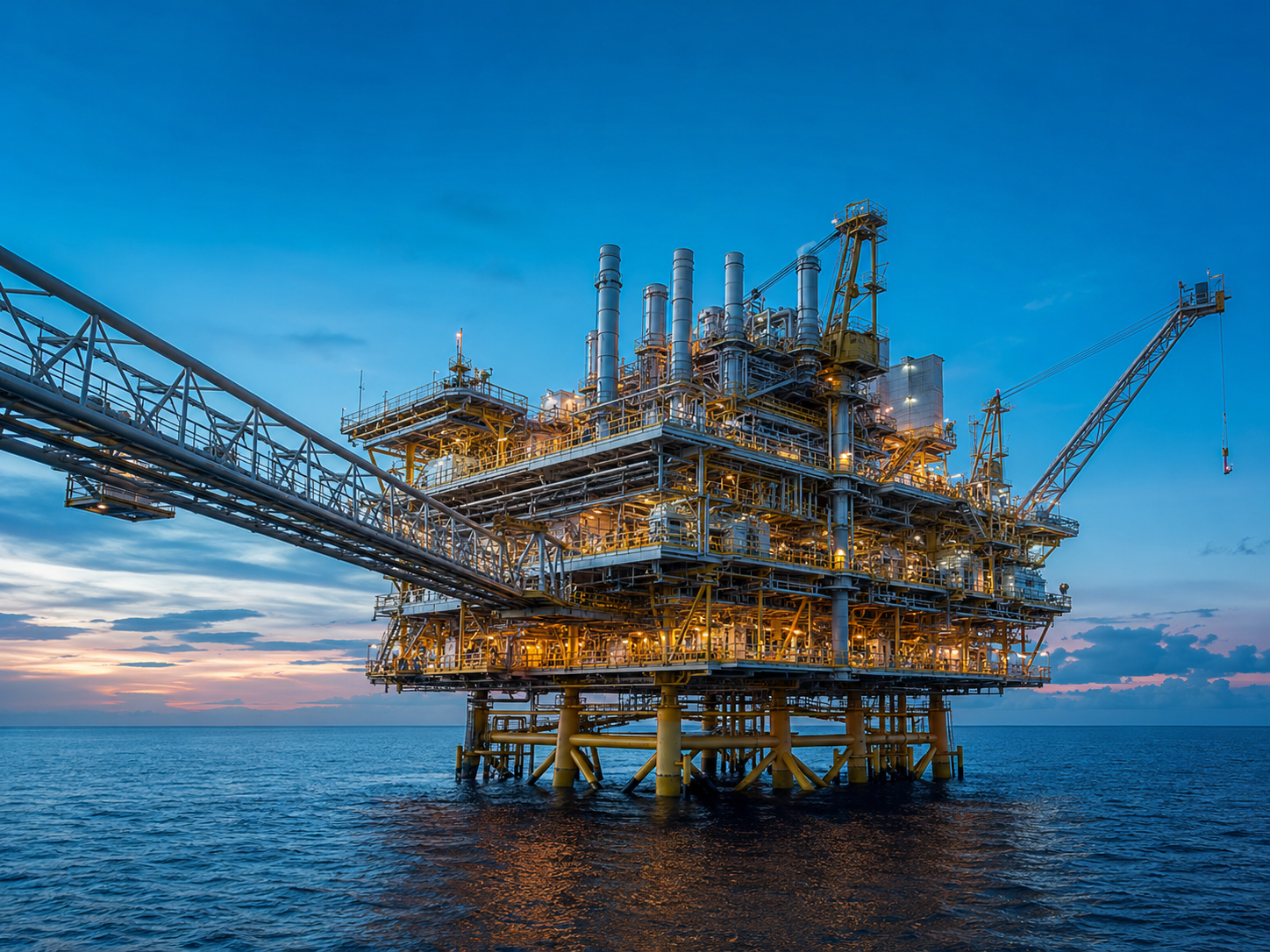 Offshore oil and gas platform
